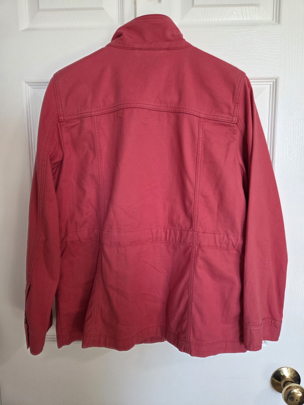 Talbots Raspberry Pink Snap-Front Utility Jacket - Picture 7 of 7